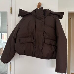 Khy Chocolate Brown Puffer - NWT - M